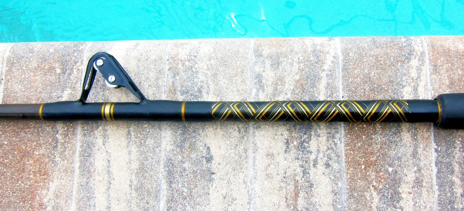 Vintage Big-Game Trolling Rod: BIG-FOOT AFTCO Roller Guide:7’6″;180-340lb-USED!!