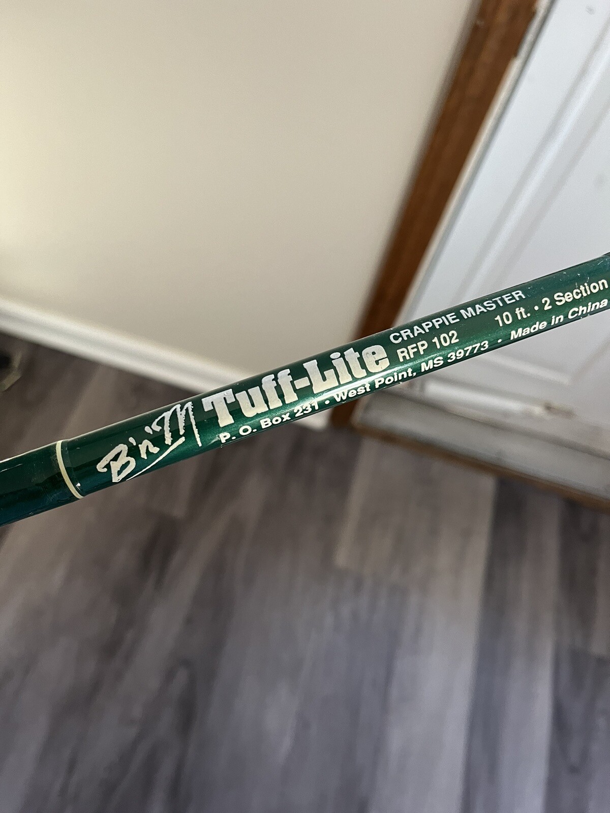 B & M 10 Foot Tuff/Lite Crappie Masteryelescopic Fiberglass Cane Pole