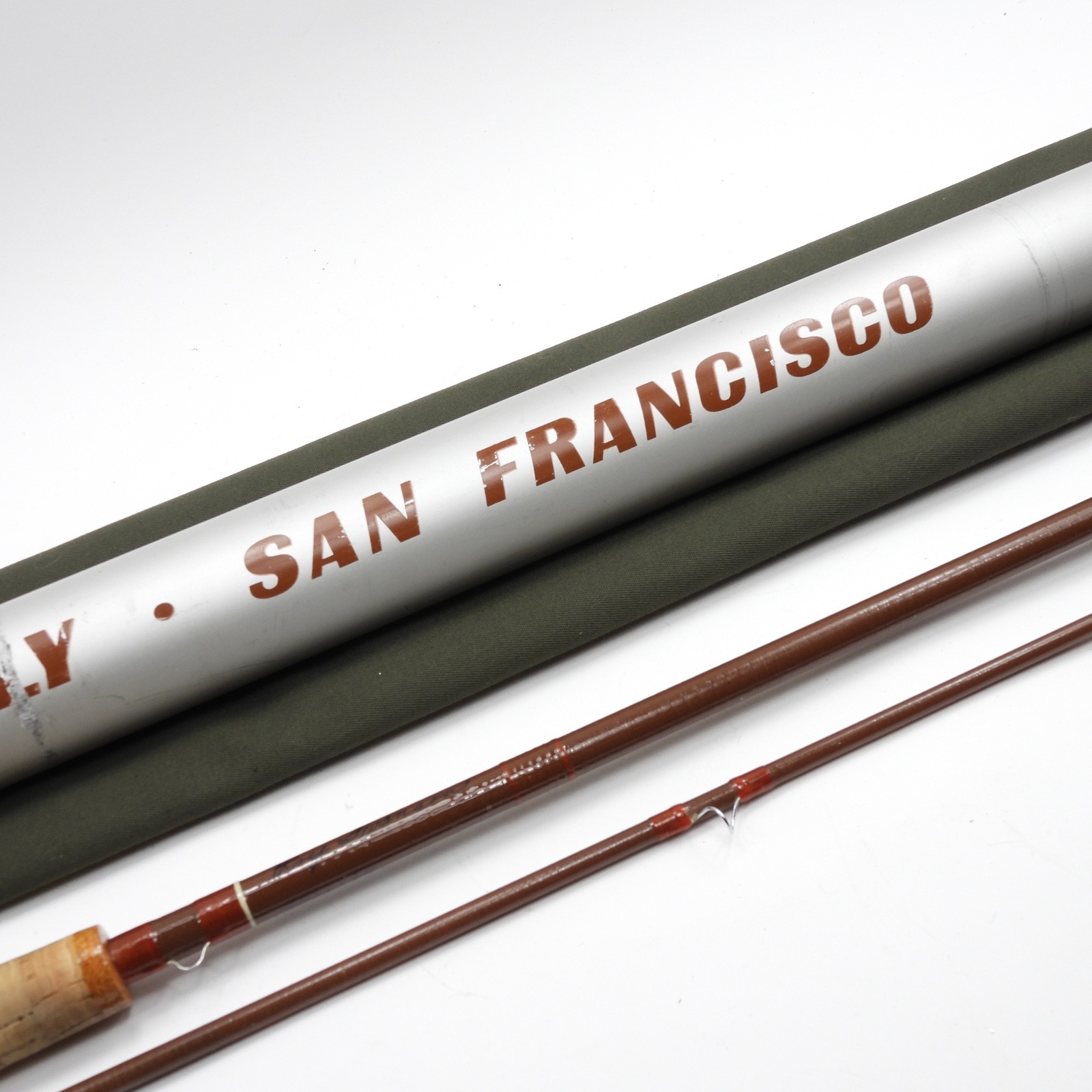 Scott Powr-Ply Fiberglass Fly Rod. Model F-84. 8’ 4″. 5wt. W/ Tube & Sock.