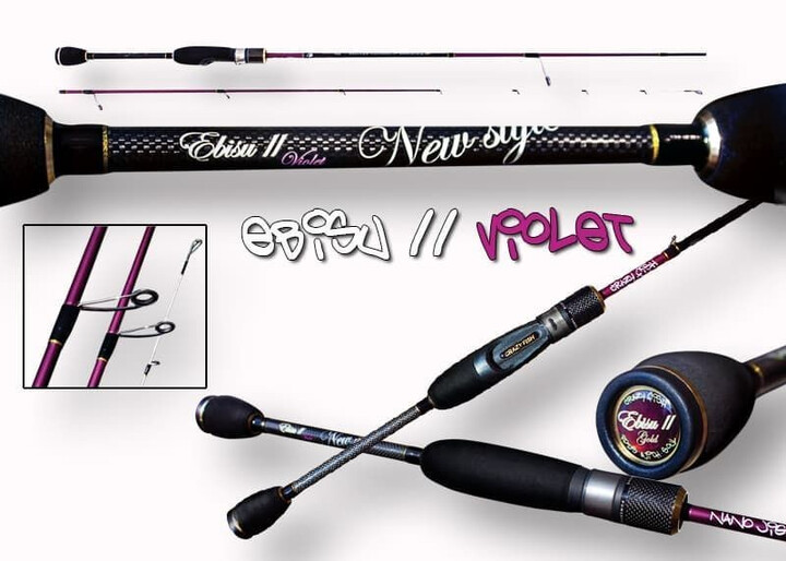 Spinning Crazy Fish Ebisu II Violet SV 602 SUL Nano Jig new style (0,5-3g 183cm)