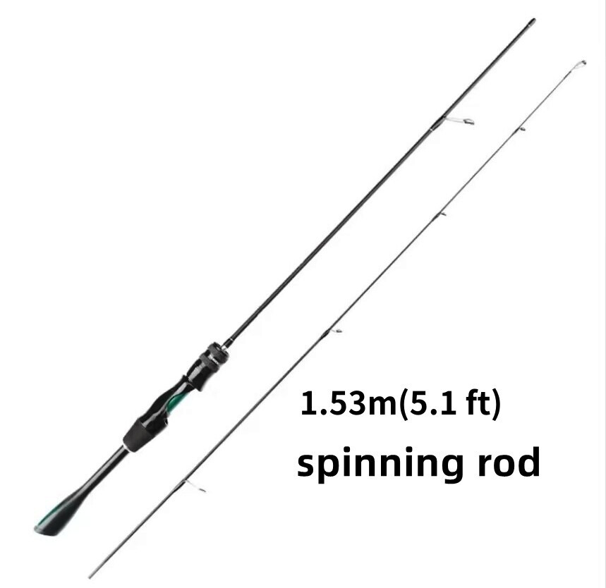 Spinning Rod Lure Fishing Rods UL Power 2 Sections Casting Rods Fast Action Pole