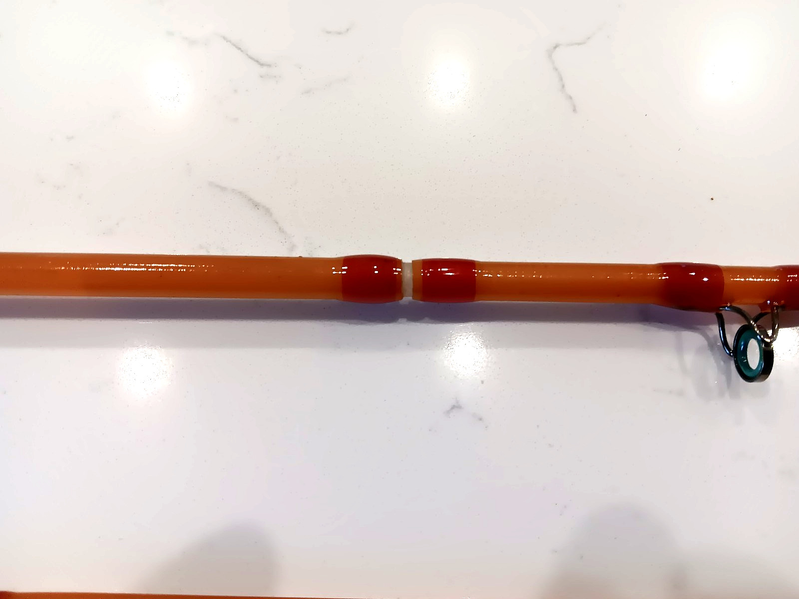 FIBERGLASS FLY ROD…6′ 6″ w/ rod sock, 3 wt. 3 piece. New and never used