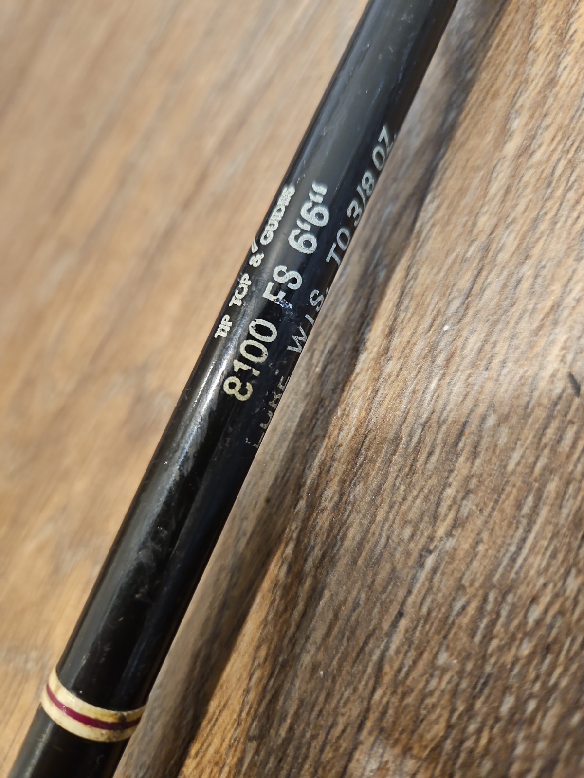 Vtg St. Croix 8100 FS 6’6″ Casting Fishing Rod Pistol Grip Carboloy 2-Piece