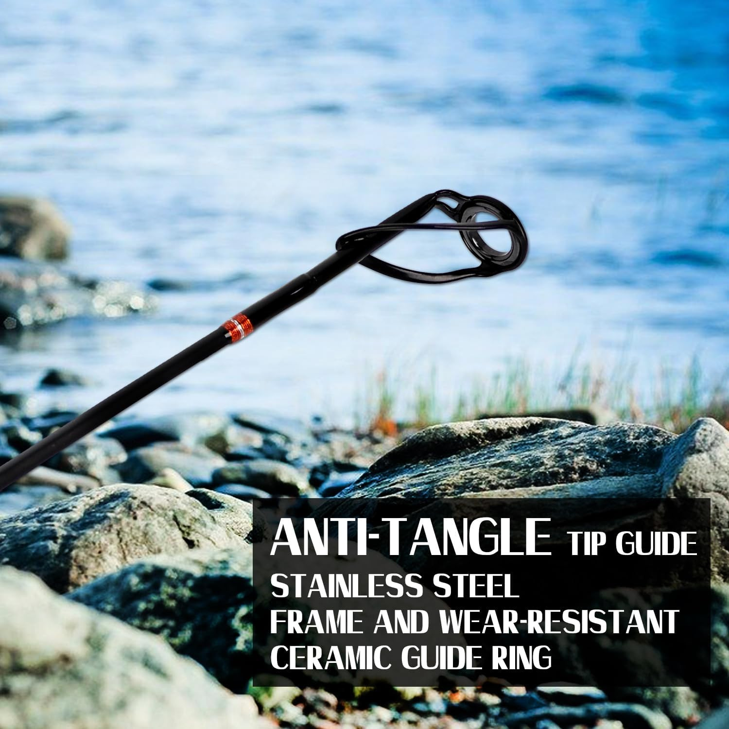 Surf Rod Carbon Fiber Surf Fishing Rod Portable Travel Fishing Spinning Rod 2Pie