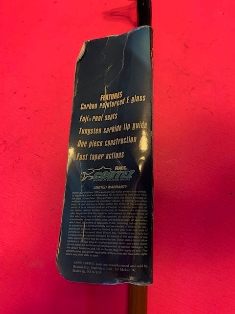ANDE CORTEZ 7 FOOT 12 TO 30 POUND RATED SALTWATER SPINNING ROD NEW OLD STOCK
