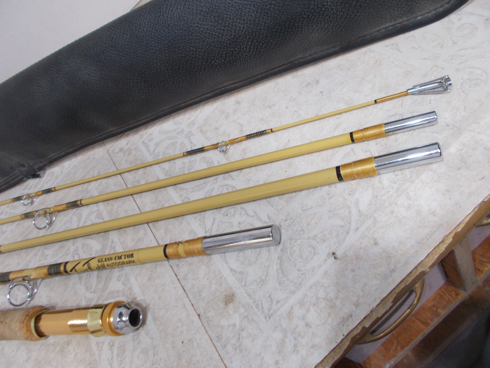 Tom Thorn Glass Factor #780 Fly Fishing Rod 5 Piece 7’6” Cork Handle with Case