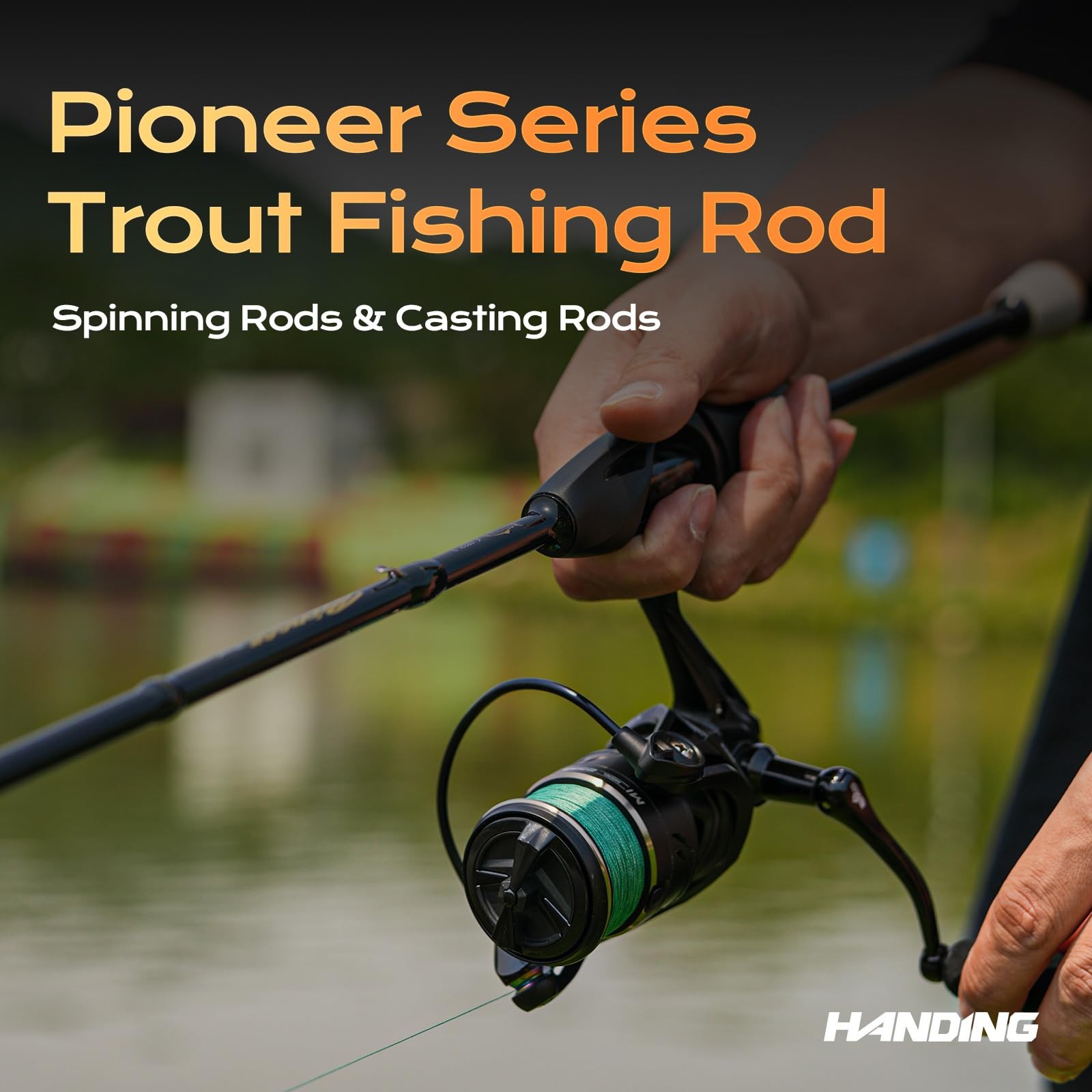 Handing Pioneer Ultralight Fishing Rod Trout Fishing Rod 7 2-Piece Ultralight
