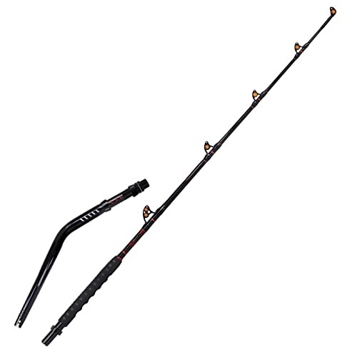 Bent Butt Trolling Rod 2-Piece Saltwater Offshore Fishing Rod Big Game Roller