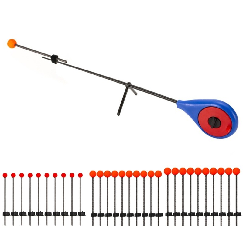 10Pcs Ice Fishing Rod Tip Spring Ball Low Temperature Resistant Good Toughness