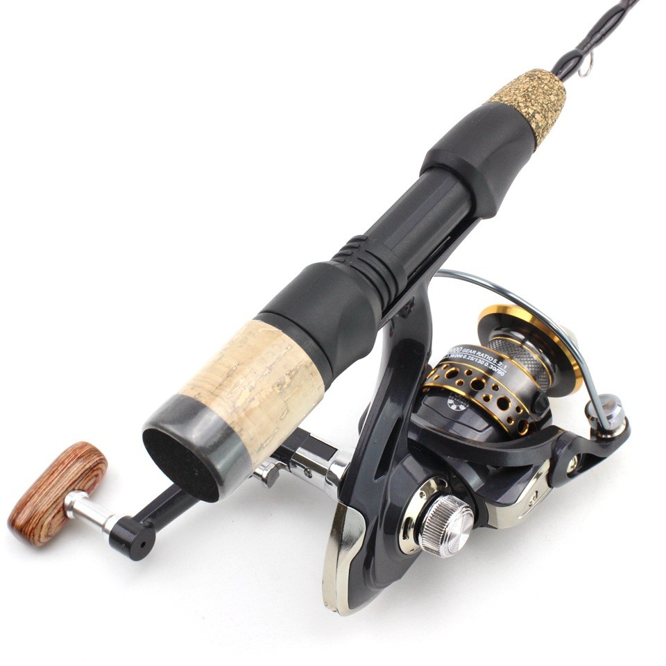 60cm Ice Fishing Rod Combo: Portable Winter Pole and Reel Set for Fishermen