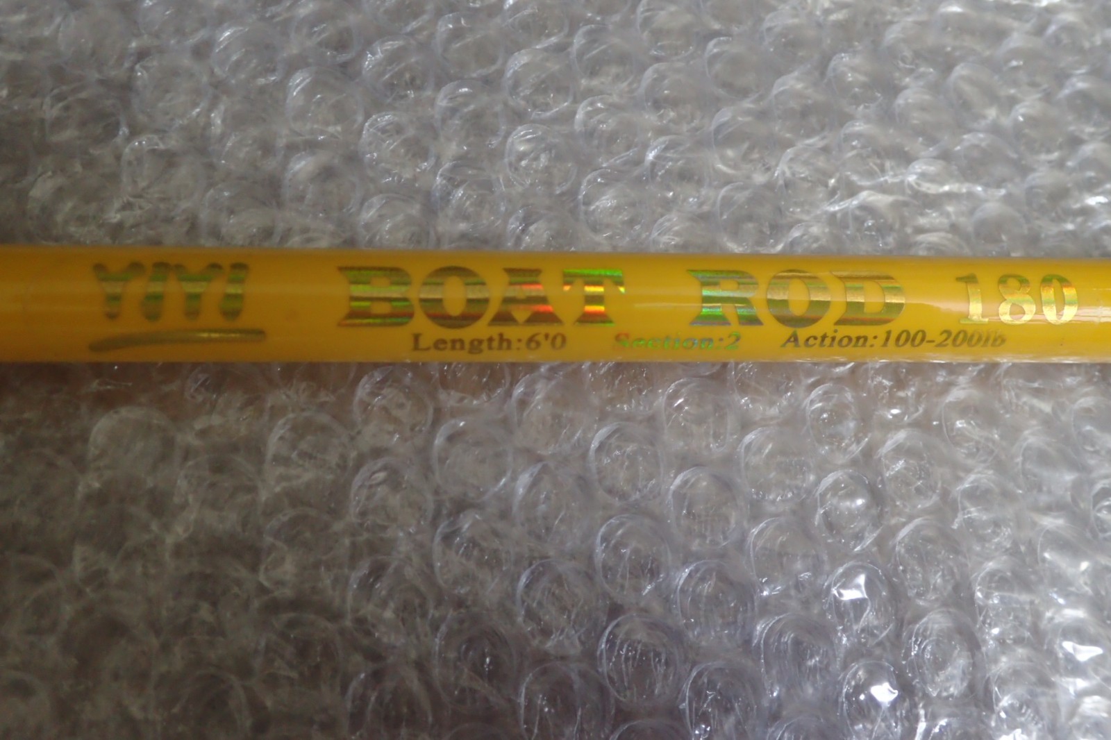 Heavy Saltwater Trolling Rod Conventional Boat Fishing Yellow 180cm 100-200lb