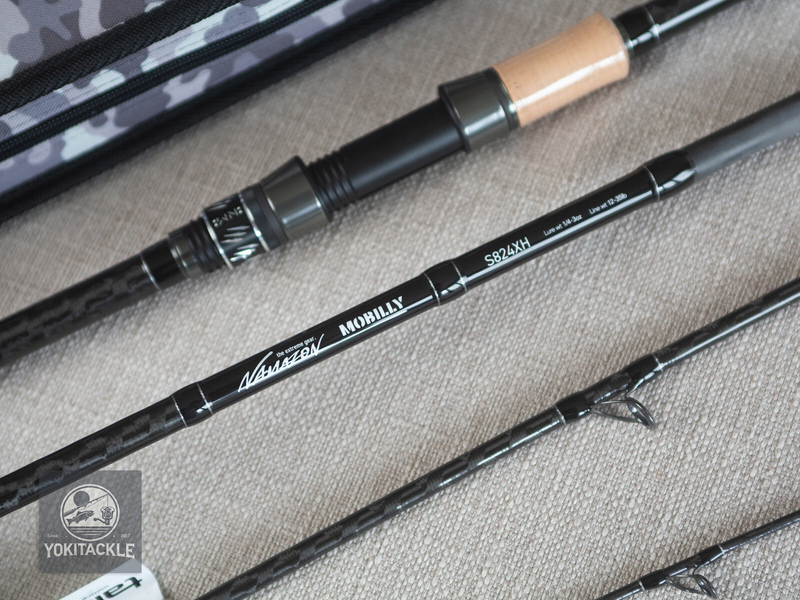 Tailwalk NAMAZON MOBILLY S824XH Spinning Rod for Bass 4 Piece Rod