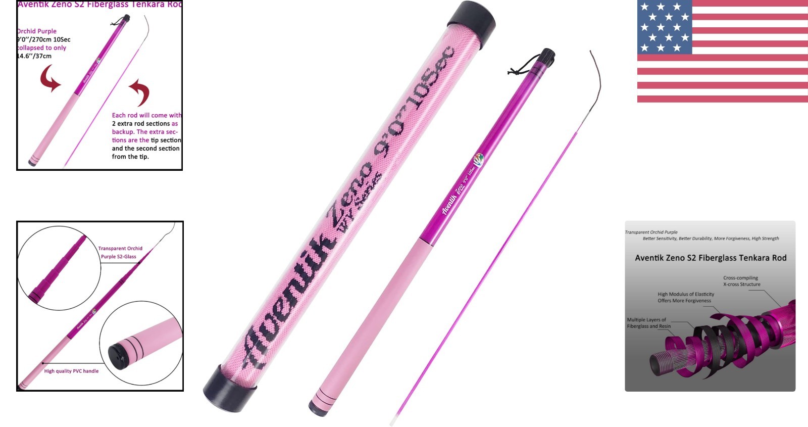 Lightweight 9ft/10ft Tenkara Fly Fishing Rod – Extra Sections & Compact Design