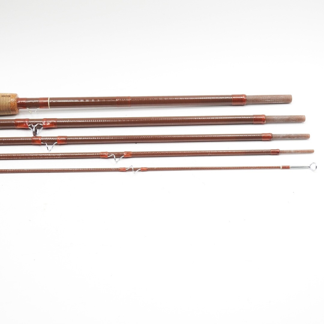 Scott Powr-Ply Fiberglass Fly Rod. 7’ 6” 5wt. F-75. 5-Piece. W/ Tube and Sock.
