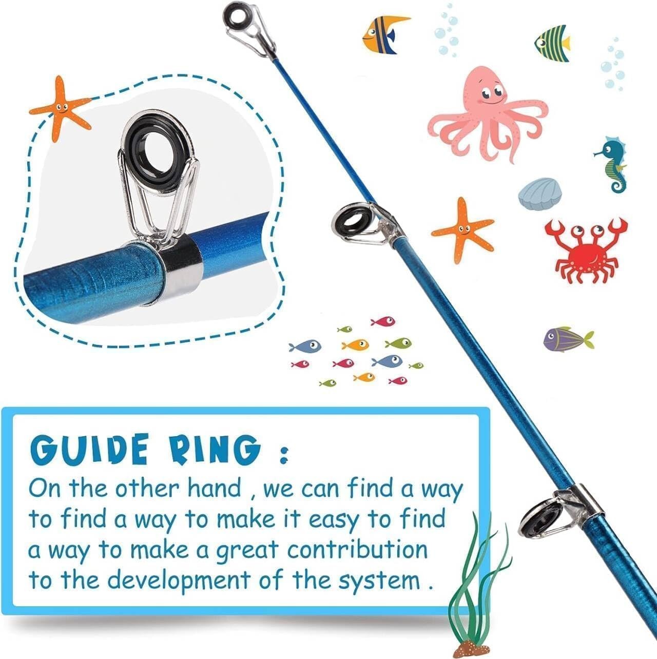 Mini Spinning Reel & Rod Combos with Telescopic Fishing Rod Reel Lures Fishin…