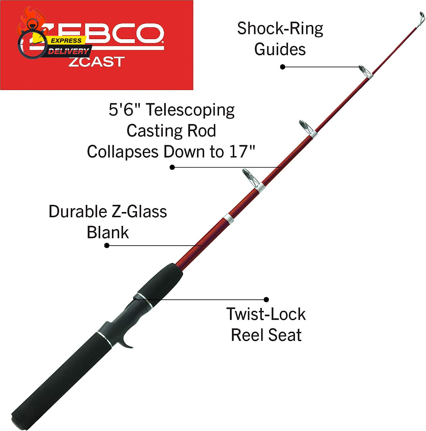 Z-CAST Casting or Spincast Rod