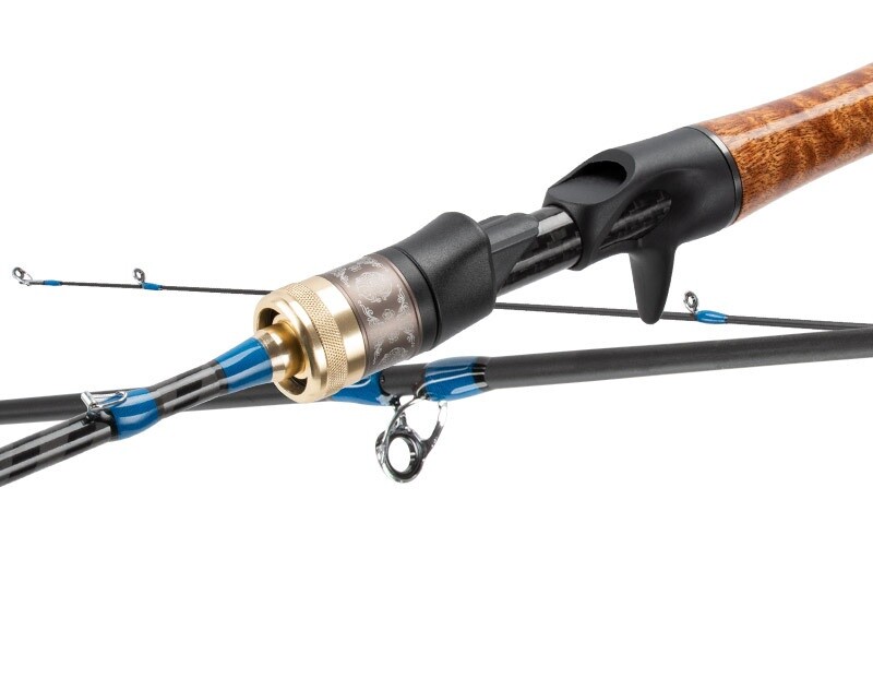1.53M 1.68M Fishing Rod Spinning Casting Pole Carbon Fiber Lure Rod 2 Sections