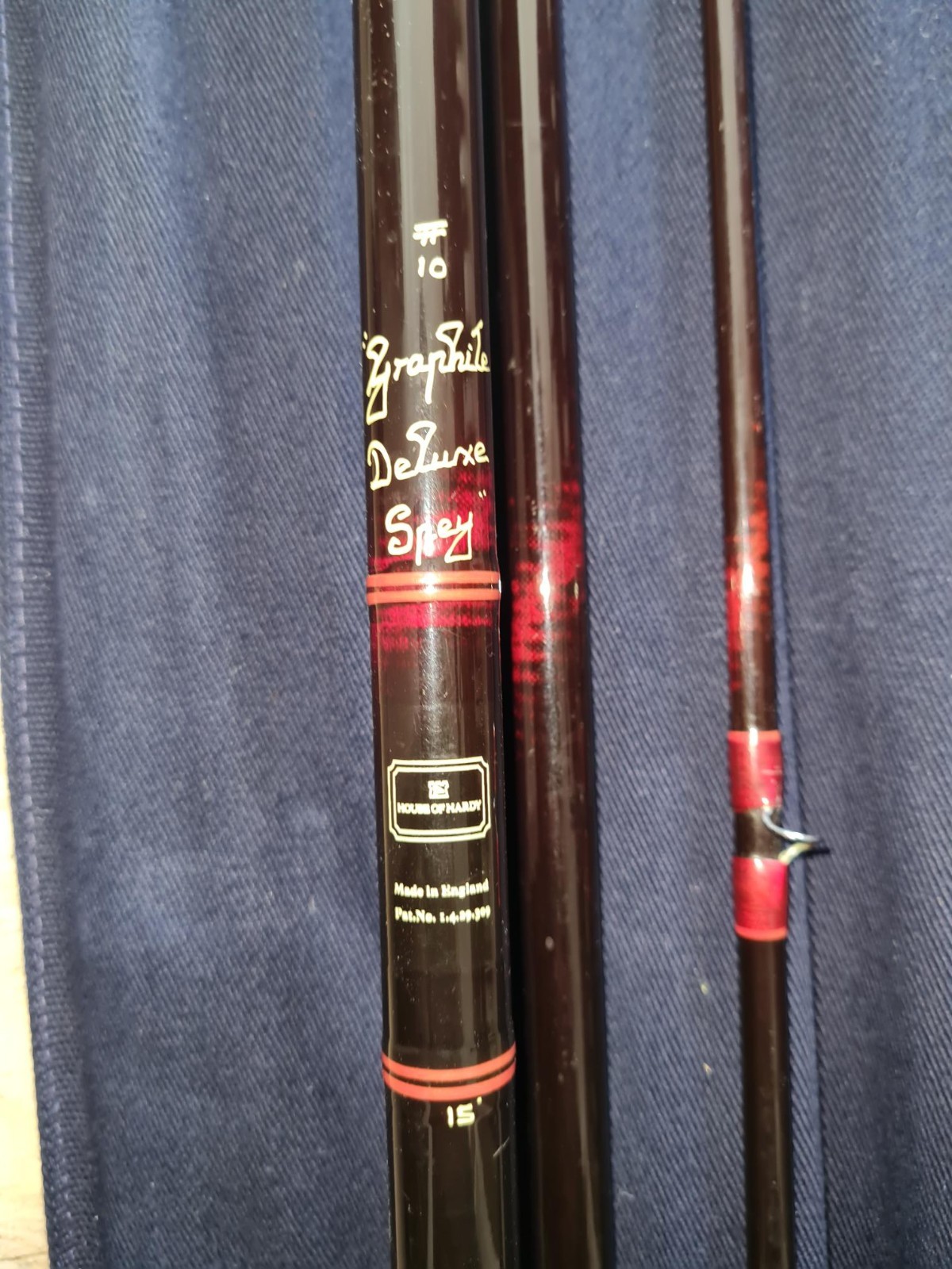 Hardy Graphite Deluxe Spey Caster 15′ #10 three sections