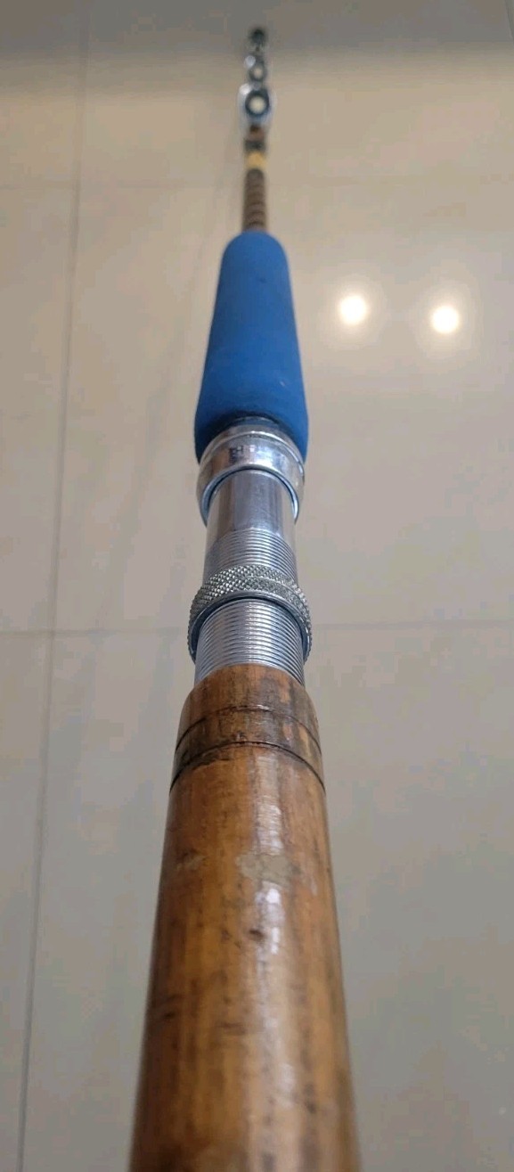 Sabre Style 6’6” Custom Made Turbo Guides Handle Wooden Fishing Rod Made In USA