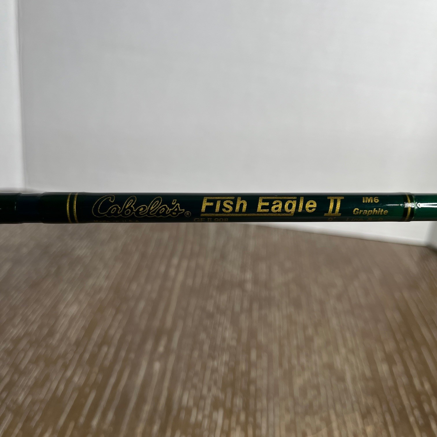 VTG Cabela’s 9′ Fly Rod Fish Eagle ll GFll908 Line 8-9 Graphite IM6 2-Piece USA