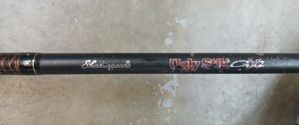 SHAKESPEARE FISHING UGLY STIK GX2+TROPHY STALKER REEL, MINOR RUST (TDY028390)
