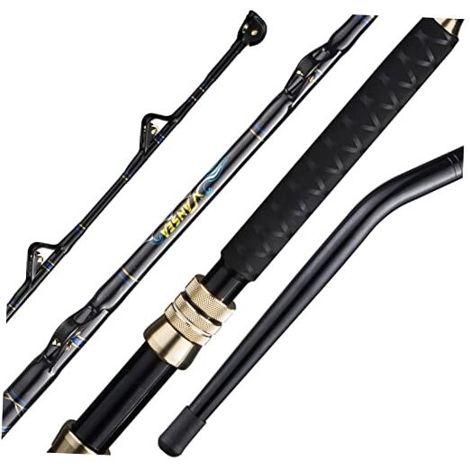 Trolling Rod Saltwater Offshore Heavy Roller Rod Bent Butt Trolling Rod Big