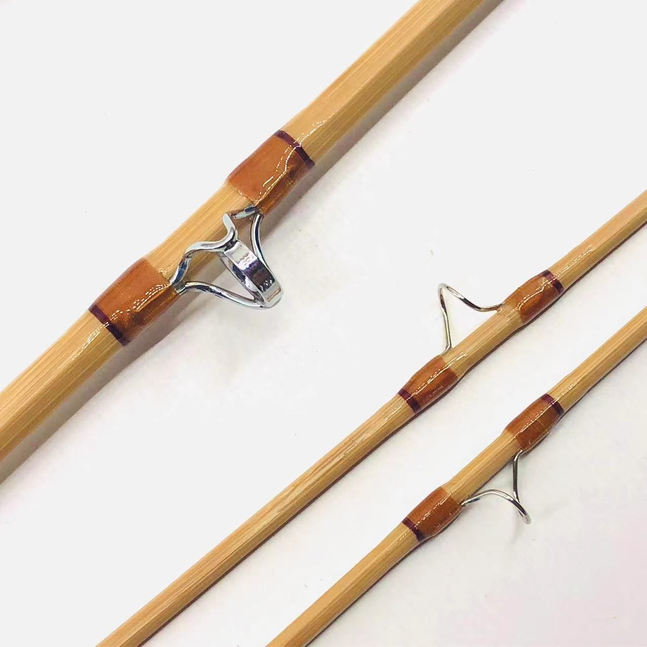 Handmade Bamboo Fly Rods 7’6″5 wt/Vintage Cane Fly Fishing Rods Green Product