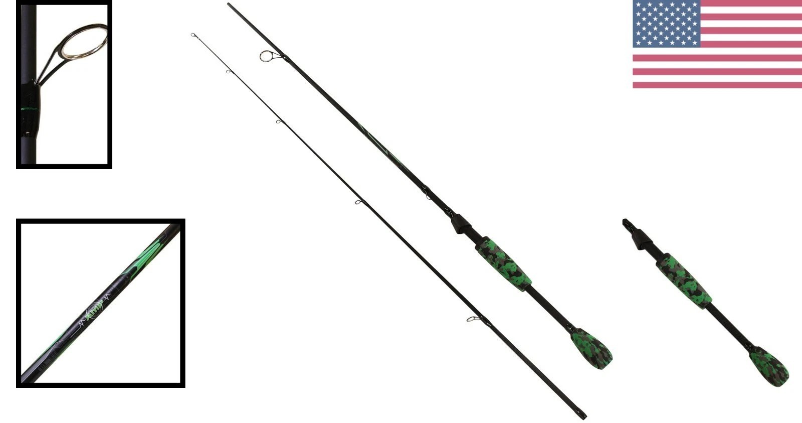 AMP Spinning Rod , 6’6″ – Medium – 2pc