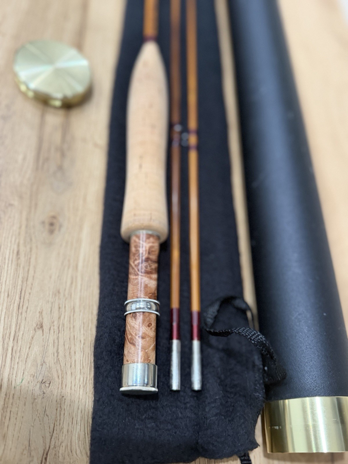 custom 7-foot, 4-weight fly rod handcrafted from Tonkin cane Richard Nelson