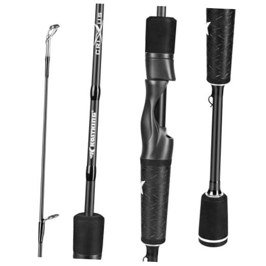 Crixus Fishing Rods,IM6 Graphite Spinning Rod & Casting Rod W/Zirconium Oxide