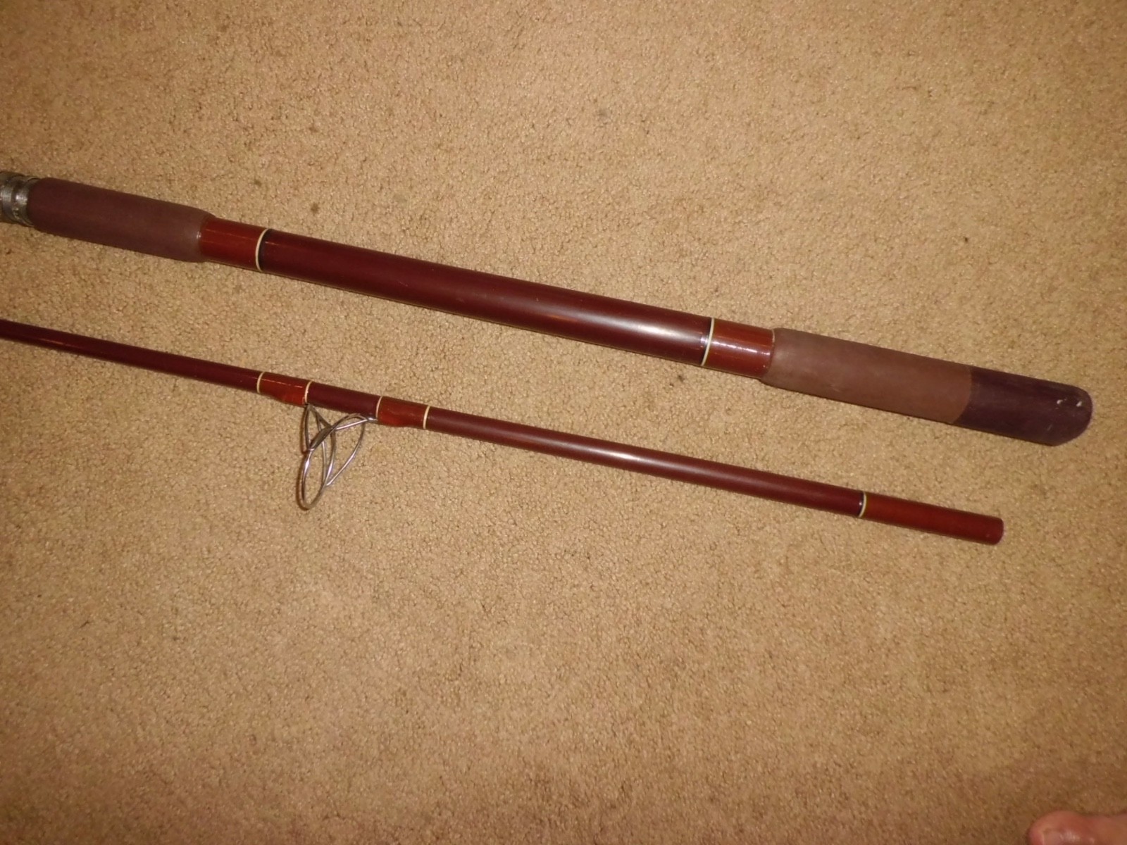 Vintage FENWICK PS120 Spinning Surf 12′ Rod made in USA (short by 4″) 11’8″