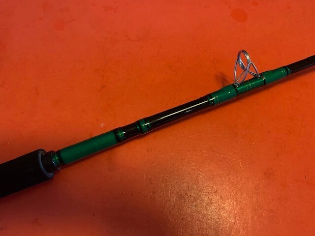 CUSTOM BUILT CALSTAR 6465 6 FOOT 6 INCH 20 TO 50 LB FISHING ROD PERFECTION FUJI