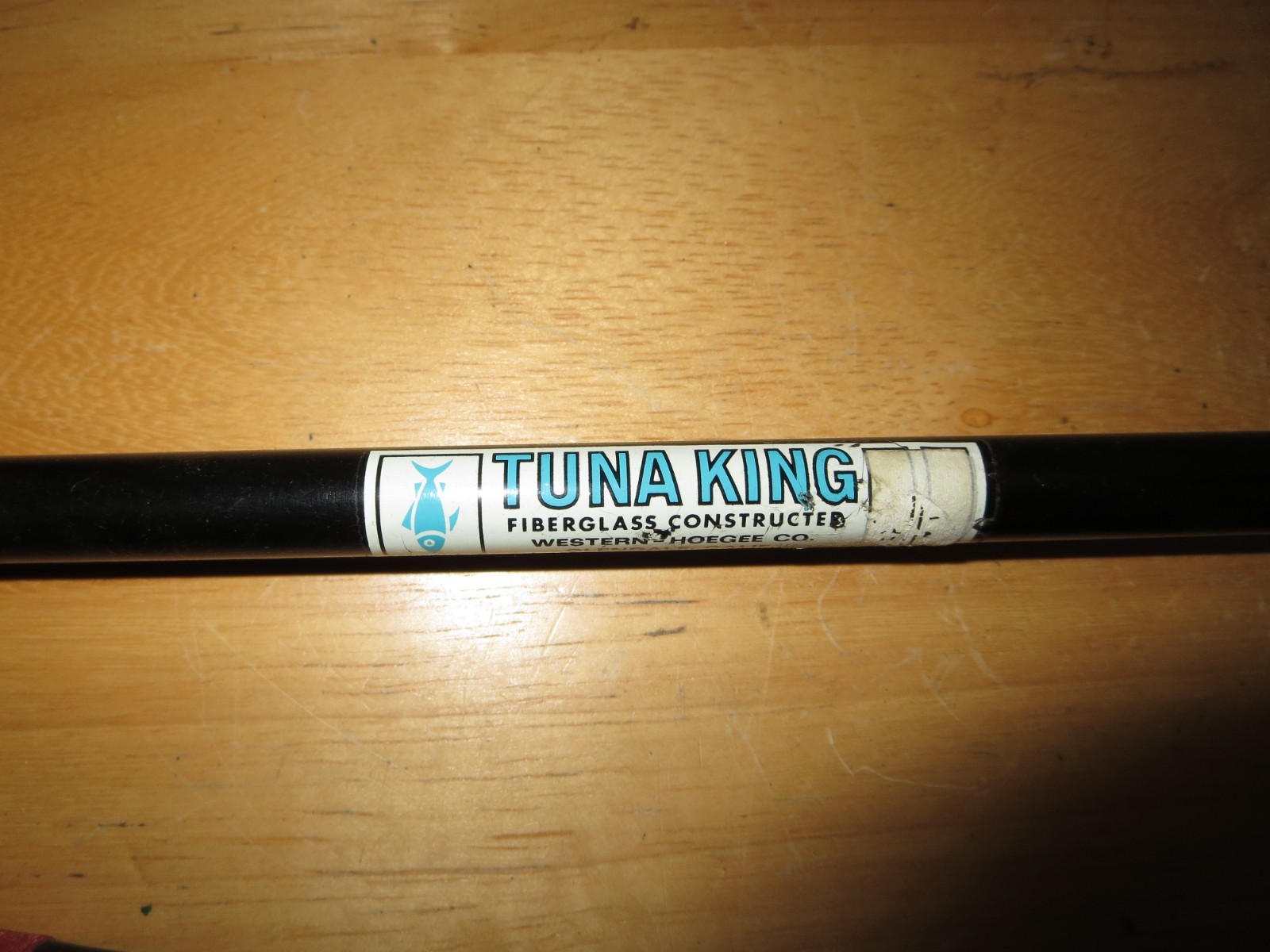 Vintage Tuna King Fishing Surf Deep Sea Rod 7’6″ Western Hoegee Co. Glendale CA.