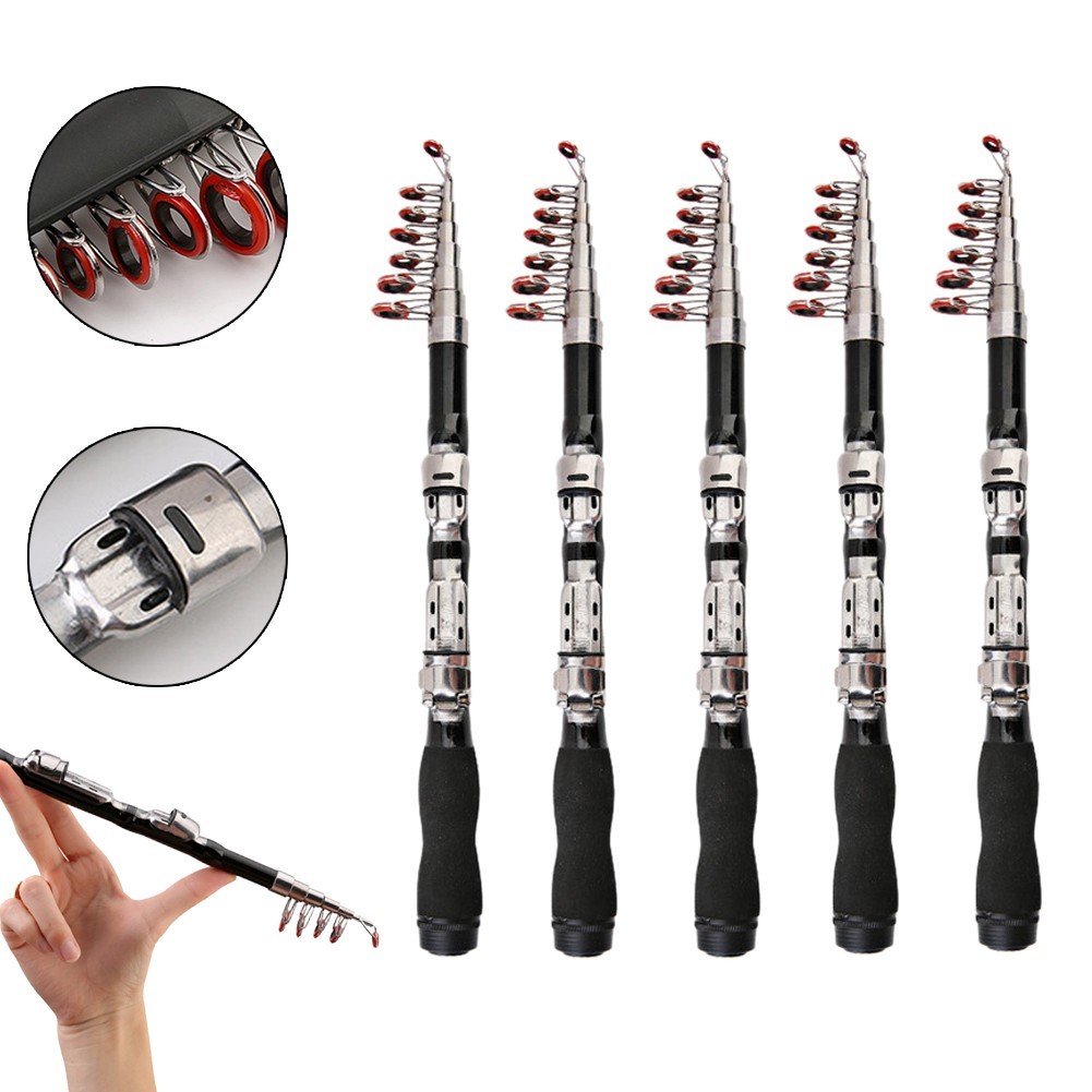 Packable and Lightweight for MINI Fishing Rod with Carbon Fiber Butt Material