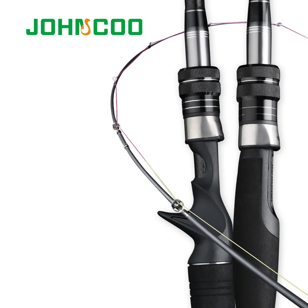 JOHNCOO Carbon Fishing Rod 2.7m 3.0m MH H Power Spinning Sea Bass 3 Section
