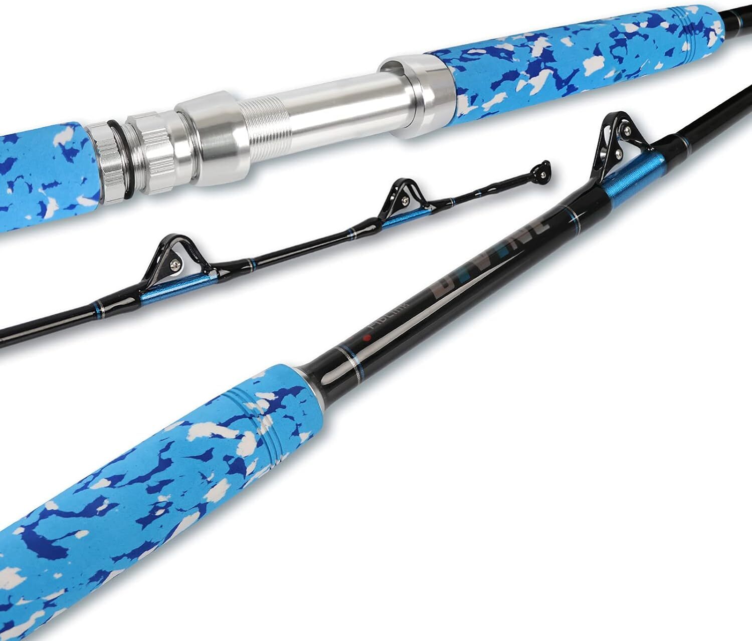 Trolling Rod Saltwater Offshore Heavy Big Game Fishing Pole Straight Bent Butt