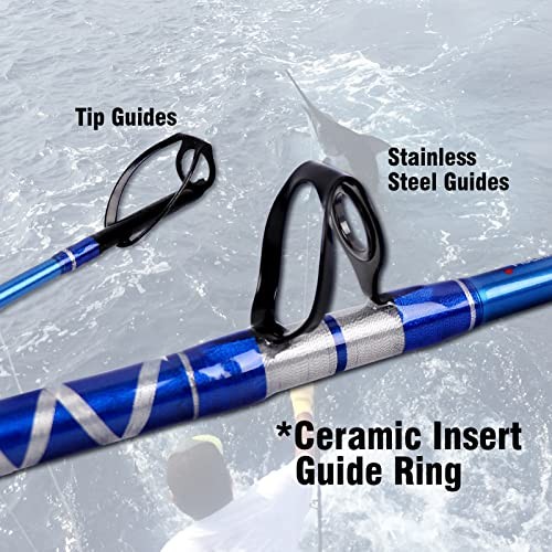 Bent Butt Fishing Rod 2-Piece Saltwater Offshore Trolling Rod