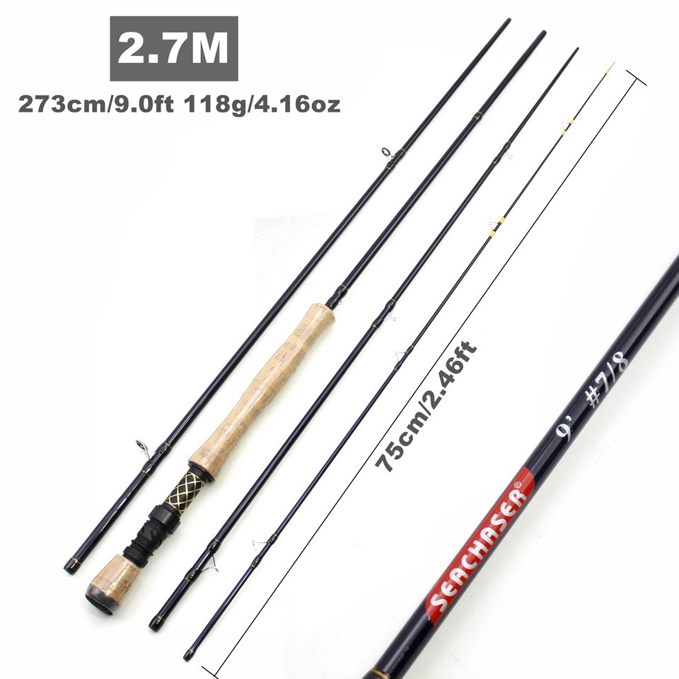 Fishing Rod 7ft Carbon Fiber Spinning Ultra-Light High Sensitivity Fast Action