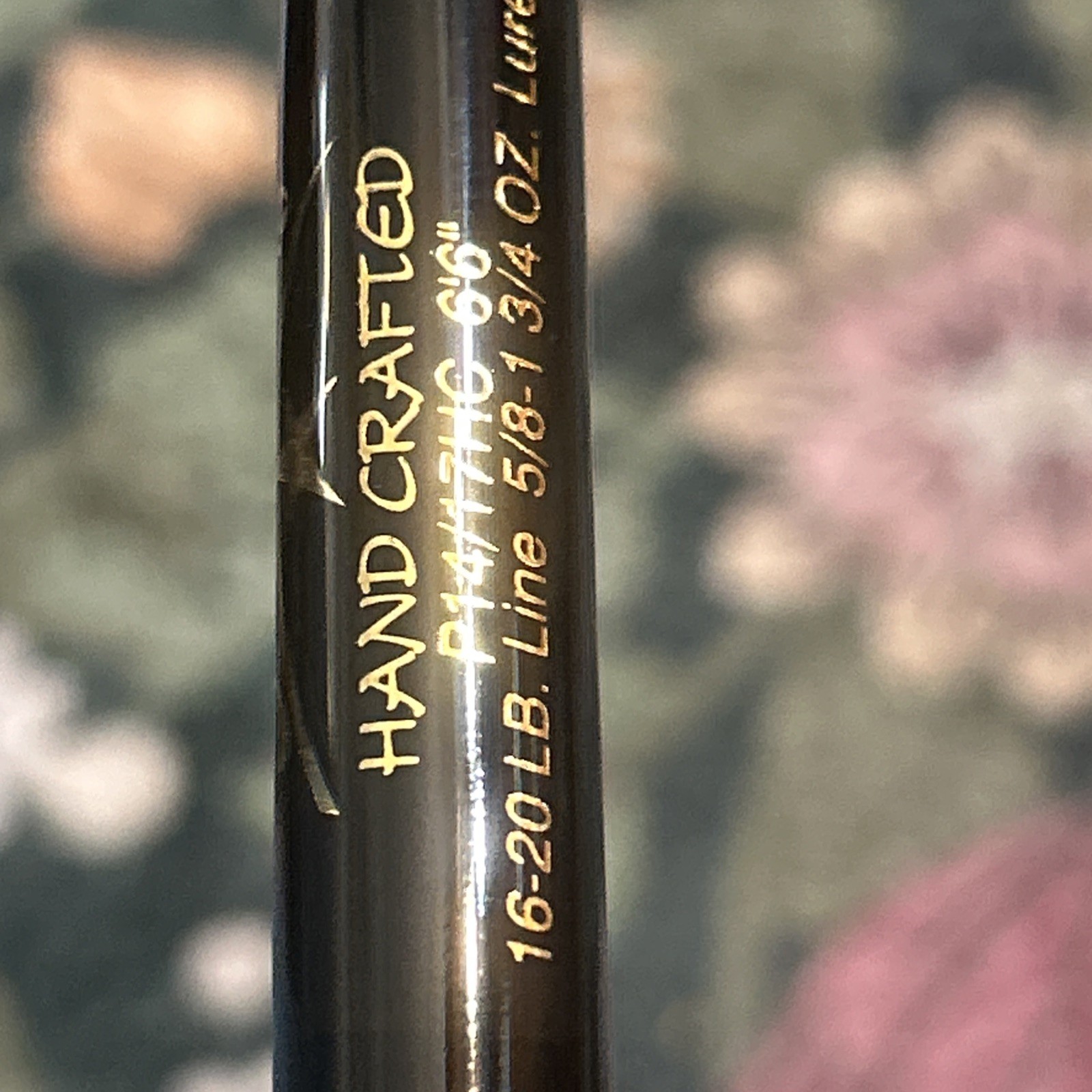Star Handcrafted P14/17 HC 6’6” Conventional Rod Fuji Guides 5/8–3/4oz