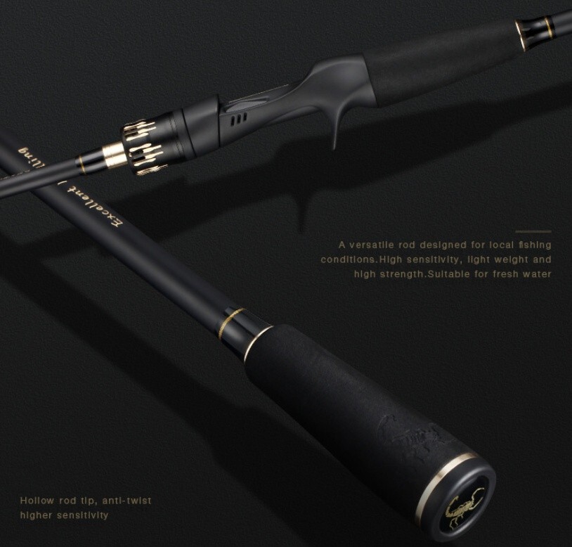 Fishing Rods 5.51FT 5.9FT Casting Spinning Rod Carbon Fiber 2 Section Lure Poles