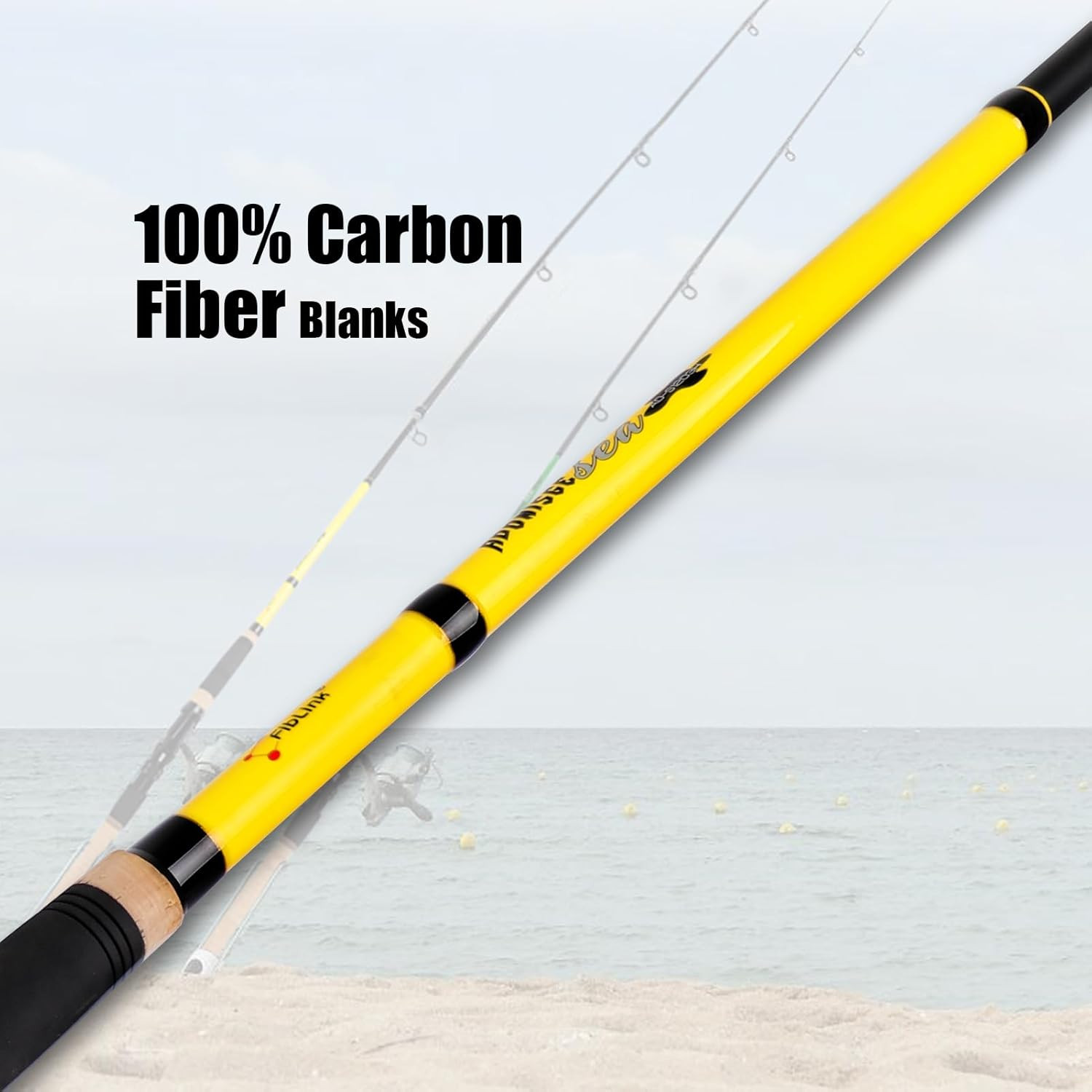 Surf Spinning Fishing Rod 2-Piece/3-Piece/4-Piece Carbon Fiber Travel Fishing Ro