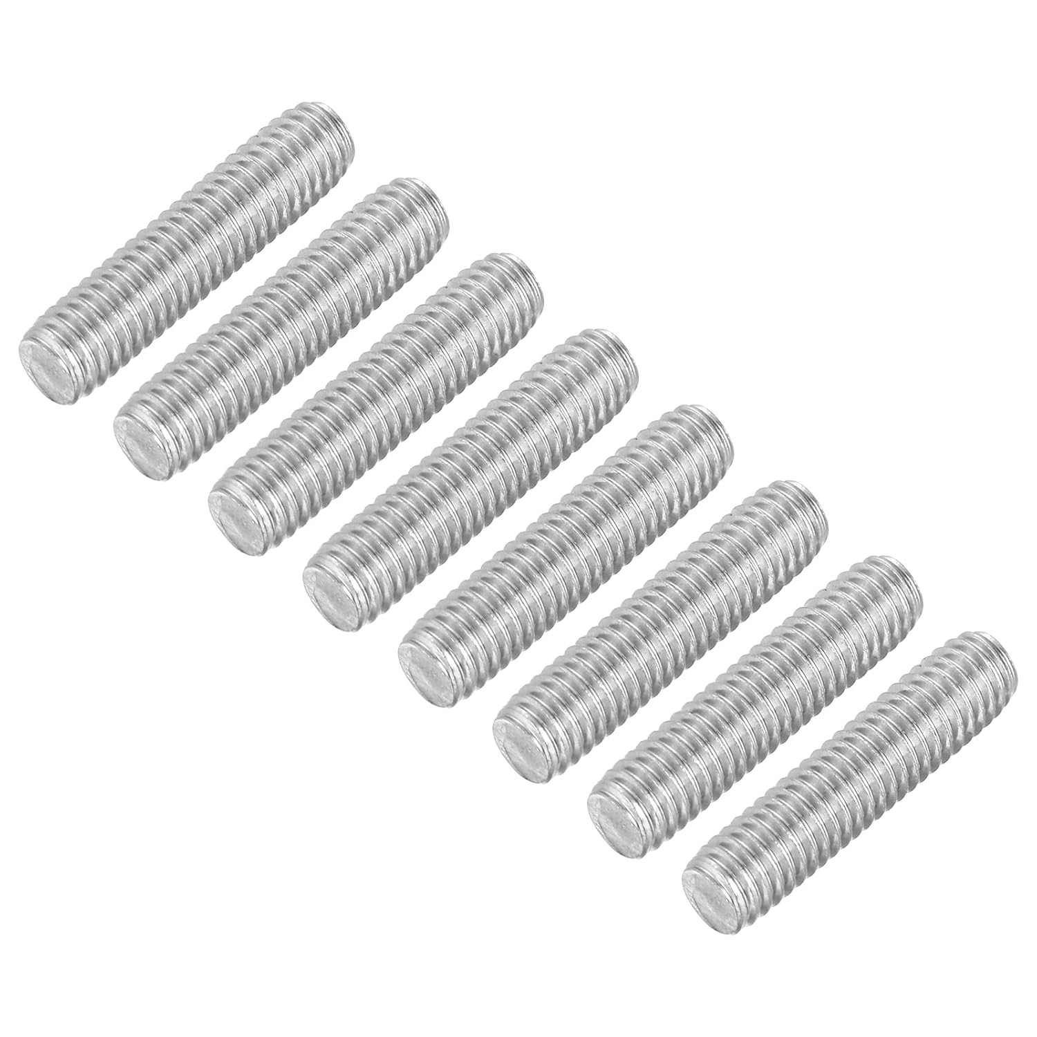 Durable 8pcs Fully Threaded Rods M6 x 25mm – Grade 304 Stainless Steel