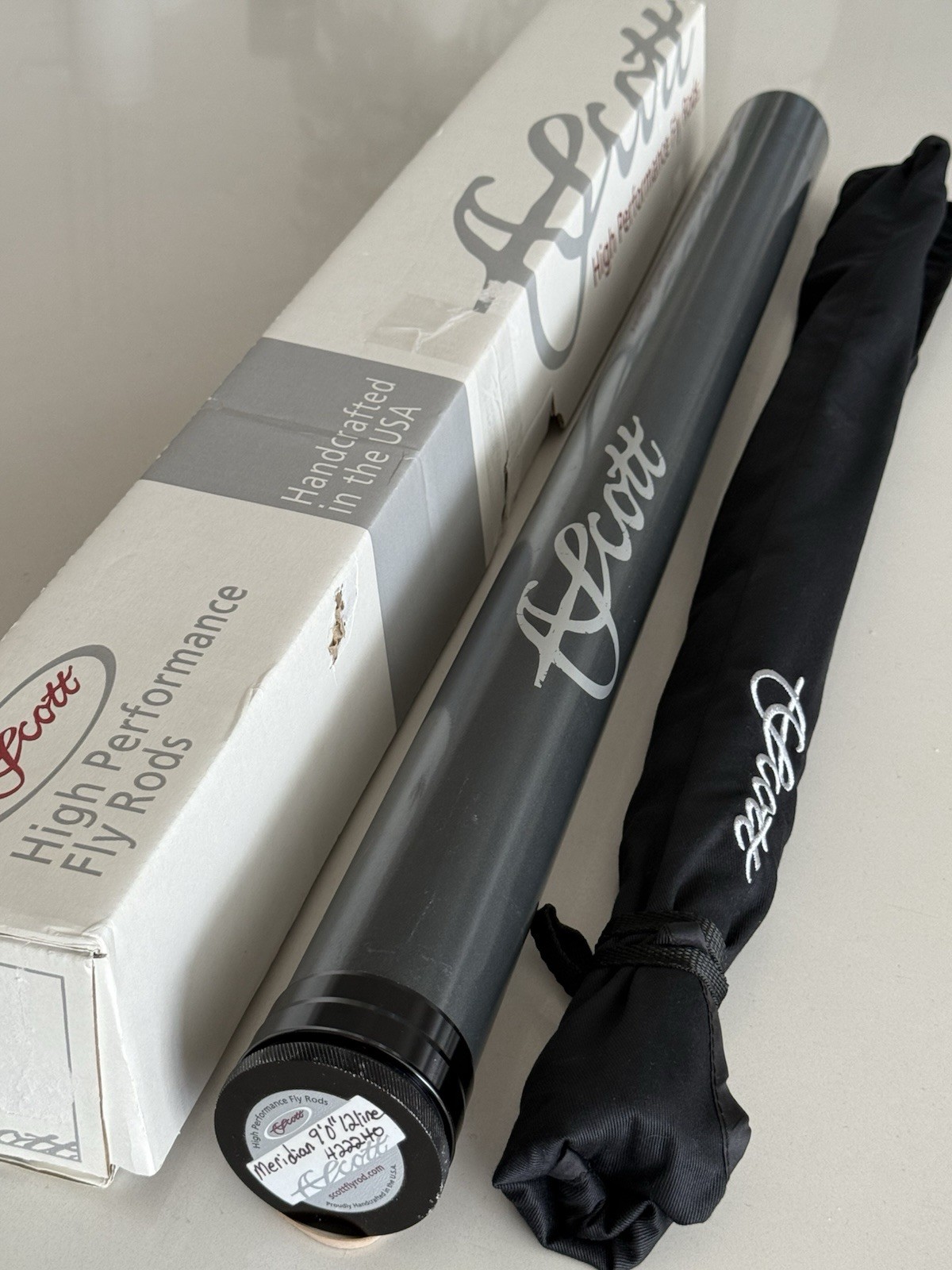 **BEAUTIFUL** 🔥 SCOTT MERIDIAN 12wt. 9’ft~4pc FlyRod!!! 🔥~LEGENDARY~