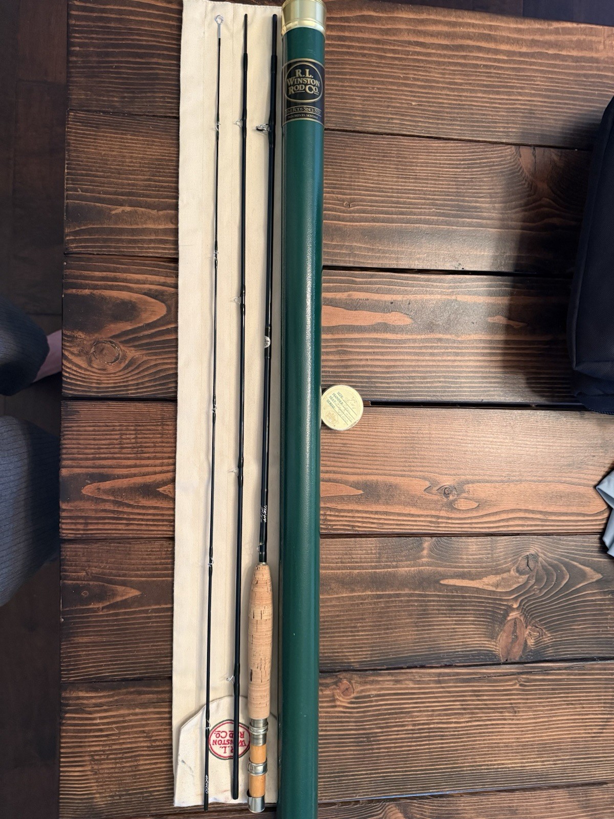 RL Winston im6 7’6″ 4 weight 3 piece fly fishing rod Serial # 42400