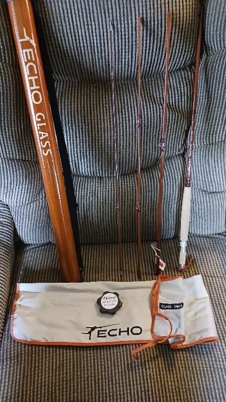 Echo River Glass 8′ 6″ 5wt Brown Fly Fishing Rod. Never used. New