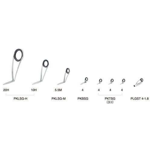 Fuji Guide Set pklsg20h81 5ft7ft, ブラック