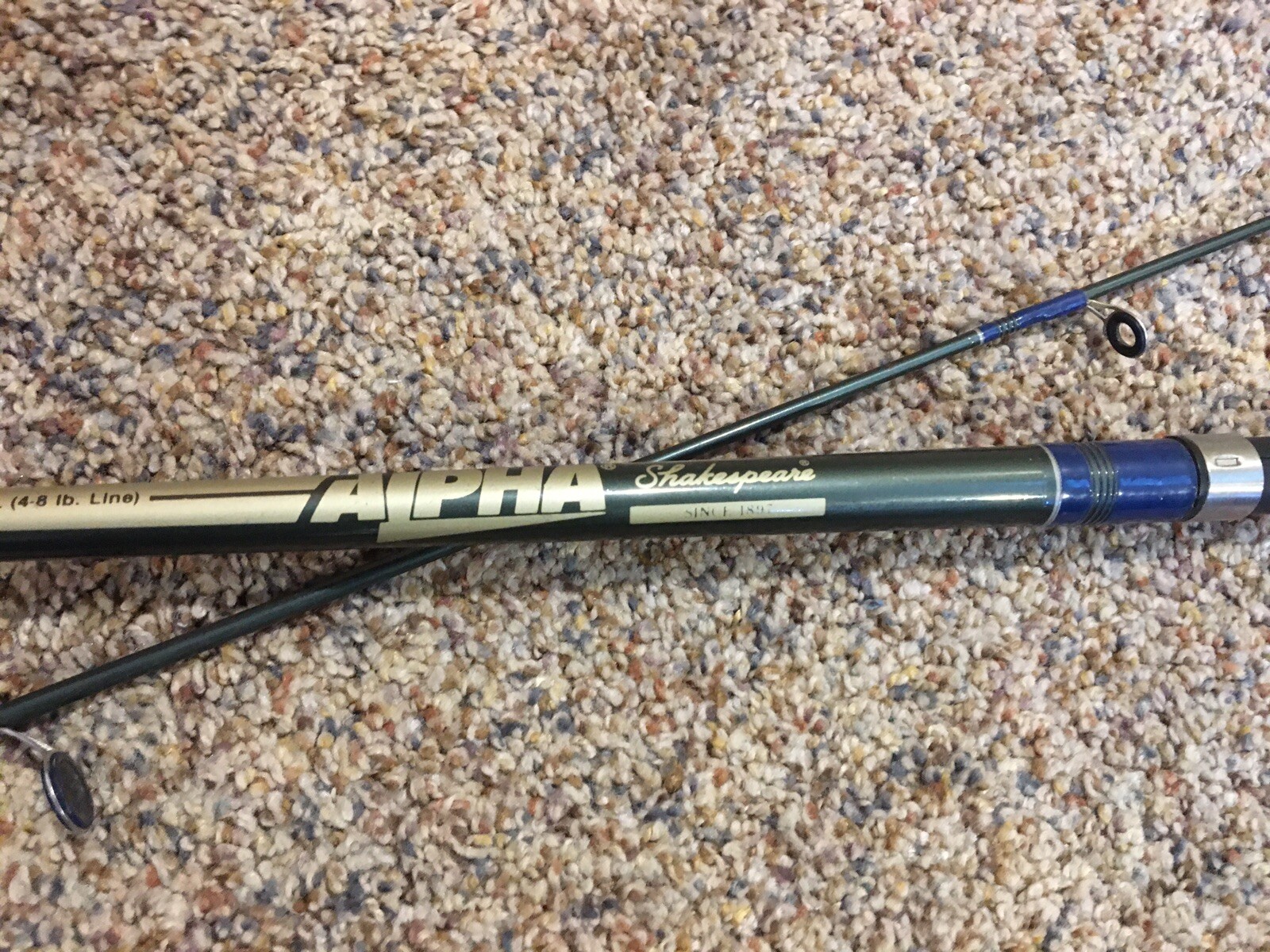 RARE VINTAGE SHAKESPEARE ALPHA SP1320 GRAPHITE COMPOSITE 2pc SPINNING ROD