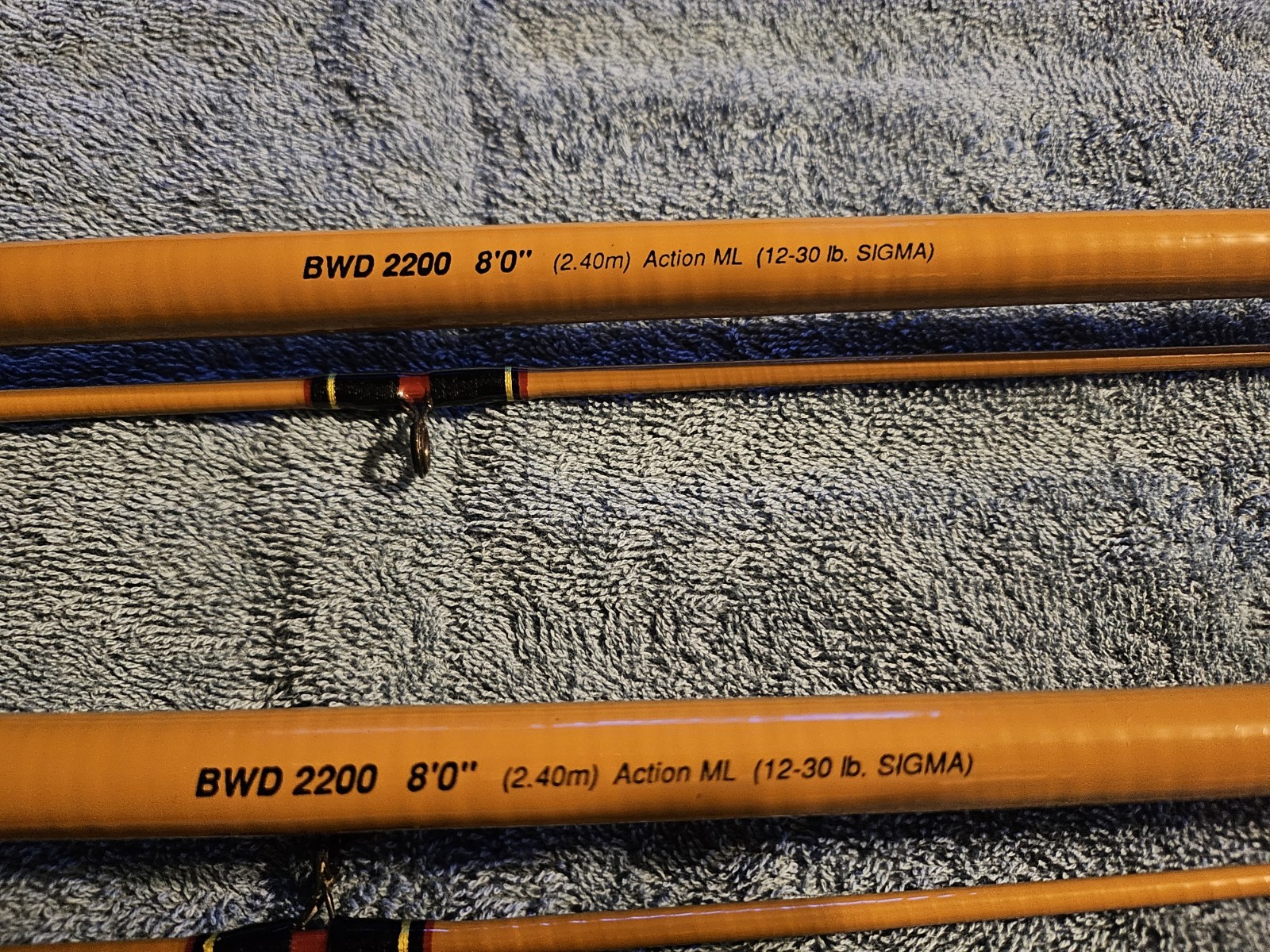 Shakespeare UglyStik Tiger BWD 2200 8′ Med Lite 12-30lb Casting Rods Set of 2