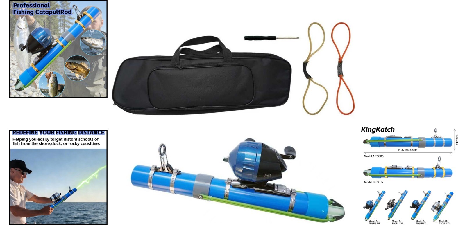 Portable Fishing Catapult Rod – Durable Telescopic Bait Launcher for All Anglers
