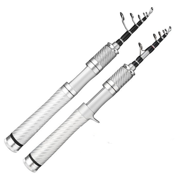 Telescopic Fishing Rod Carbon Fiber Rod Travel Stream Pole Lure Weight 1-10g Rod